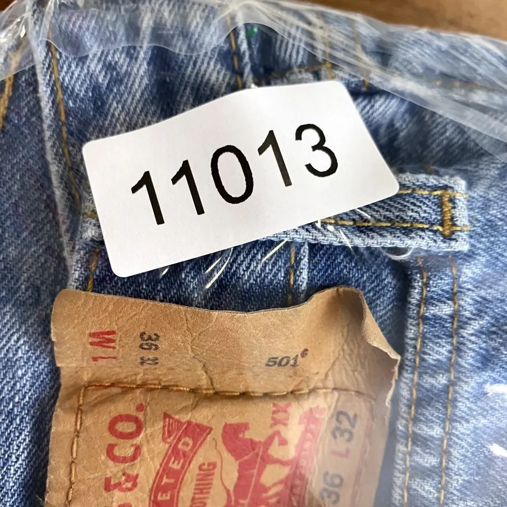 Levis 501 XX Jeans Men 34x28* Whisker Straight Button Fly 90s Streetwear Classic